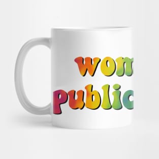 Women in Public Health retro rainbow Mug